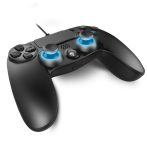   Spirit of Gamer Gamepad - XGP WIRED PS4 (USB, 1,9m kábel, Vibration, PC és PS4 kompatibilis, fekete-kék)