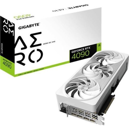 Gigabyte Videókártya - nVidia RTX 4090 AERO OC (24576MB, GDDR6X, 384bit, 2535/21000Mhz, 1xHDMI, 3xDP)