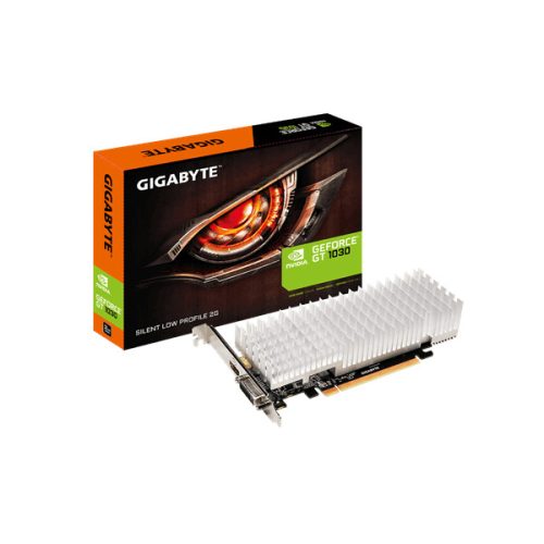 Gigabyte Videókártya - Nvidia GT1030 (2048MB, DDR5, 64bit, 1227/6008Mhz, DVI, HDMI, Passzív hűtés)