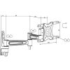 MULTIBRACKETS Fali konzol, M VESA Flexarm 360 III Silver 75 100 200 (15-32", max.VESA: 200x200 mm, 15 kg)