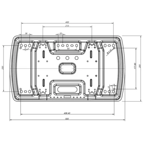 MULTIBRACKETS Fali konzol, M VESA Super Slim Tilt & Turn (32-65", max.VESA: 400x400 mm, 40 kg)