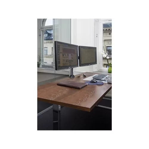 MULTIBRACKETS 2 karos asztali konzol, M VESA Gas Lift Arm Dual White (15-32", max.VESA: 100x100 mm, 10 kg)