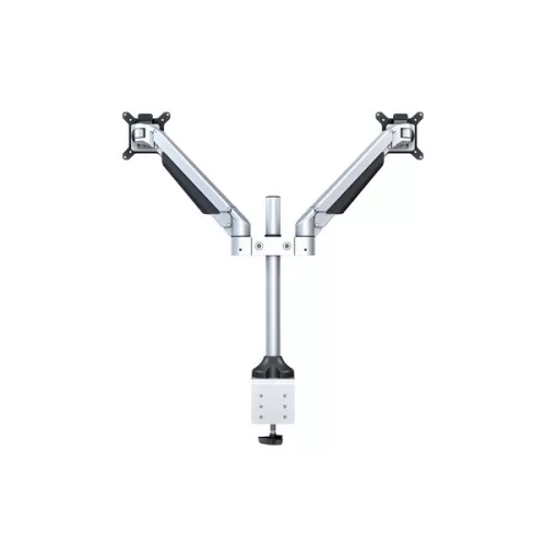 MULTIBRACKETS 2 karos asztali konzol, M VESA Gas Lift Arm Dual Silver (15-32", max.VESA: 100x100 mm, 10 kg)