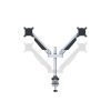 MULTIBRACKETS 2 karos asztali konzol, M VESA Gas Lift Arm Dual Silver (15-32", max.VESA: 100x100 mm, 10 kg)