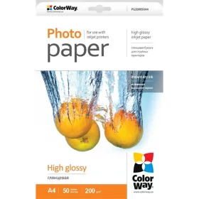   COLORWAY Fotópapír, magasfényű (high glossy), 200 g/m2, A4, 50 lap