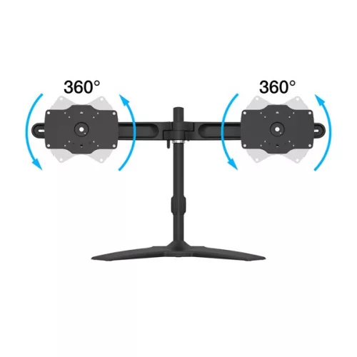 MULTIBRACKETS Asztali állvány (2 képernyős rögzítőkar), M VESA Desktopmount Dual Stand 24-32" (max.VESA: 200x100 mm)