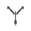 MULTIBRACKETS 2 karos asztali konzol, M VESA Gas Lift Arm Dual Black (15-32", max.VESA: 100x100 mm, 10 kg)