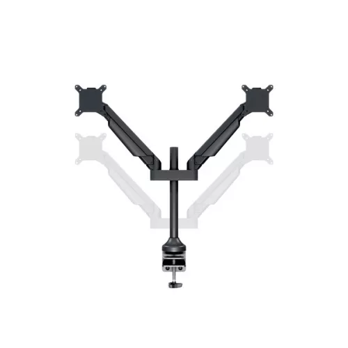 MULTIBRACKETS 2 karos asztali konzol, M VESA Gas Lift Arm Dual Black (15-32", max.VESA: 100x100 mm, 10 kg)