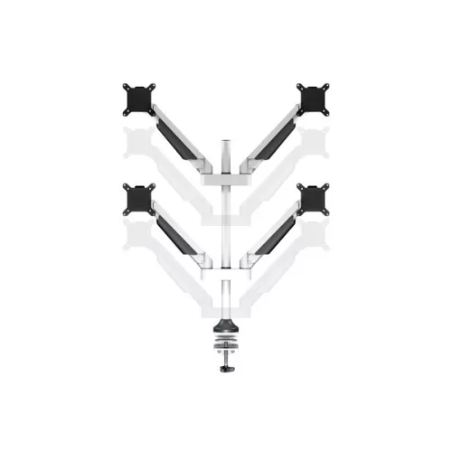 MULTIBRACKETS 4 karos asztali konzol, M VESA Gas Lift Arm Quad White (15-32", max.VESA: 100x100 mm, 10 kg)