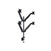 MULTIBRACKETS 4 karos asztali konzol, M VESA Gas Lift Arm Quad Black (15-32", max.VESA: 100x100 mm, 10 kg)