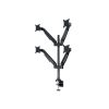 MULTIBRACKETS 4 karos asztali konzol, M VESA Gas Lift Arm Quad Black (15-32", max.VESA: 100x100 mm, 10 kg)