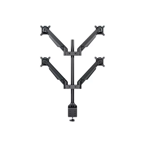 MULTIBRACKETS 4 karos asztali konzol, M VESA Gas Lift Arm Quad Black (15-32", max.VESA: 100x100 mm, 10 kg)