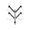 MULTIBRACKETS 4 karos asztali konzol, M VESA Gas Lift Arm Quad Black (15-32", max.VESA: 100x100 mm, 10 kg)