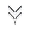 MULTIBRACKETS 4 karos asztali konzol, M VESA Gas Lift Arm Quad Black (15-32", max.VESA: 100x100 mm, 10 kg)