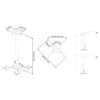 MULTIBRACKETS Mennyezeti konzol, M Universal Projector Ceiling Mount 500-800 with Finetune (20 kg)