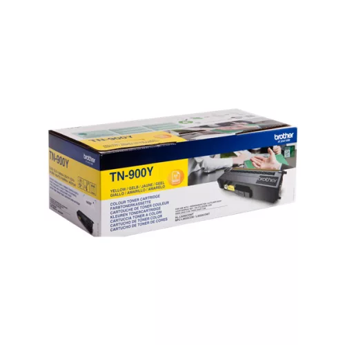 Brother Toner TN-900Y, Szuper nagy töltetű - 6000 oldal, Sárga