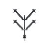 MULTIBRACKETS 4 karos asztali konzol, M VESA Gas Lift Arm Quad Black HD (15-32", max.VESA: 100x100 mm, 21 kg)