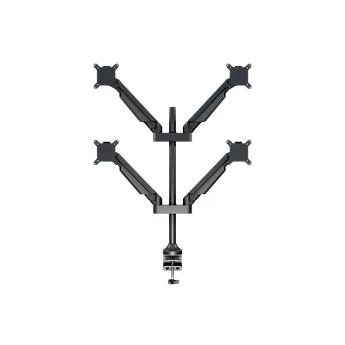 MULTIBRACKETS 4 karos asztali konzol, M VESA Gas Lift Arm Quad Black HD (15-32", max.VESA: 100x100 mm, 21 kg)