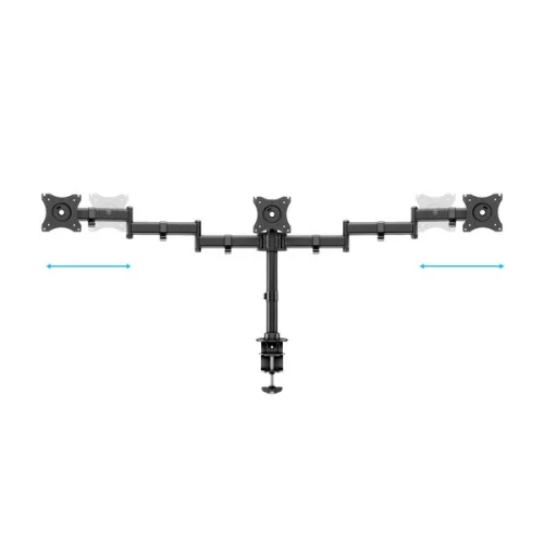 MULTIBRACKETS Asztali konzol (3 képernyős rögzítőkar), M Deskmount Basic Triple (15-27", max.VESA: 100x100 mm, 8 kg)