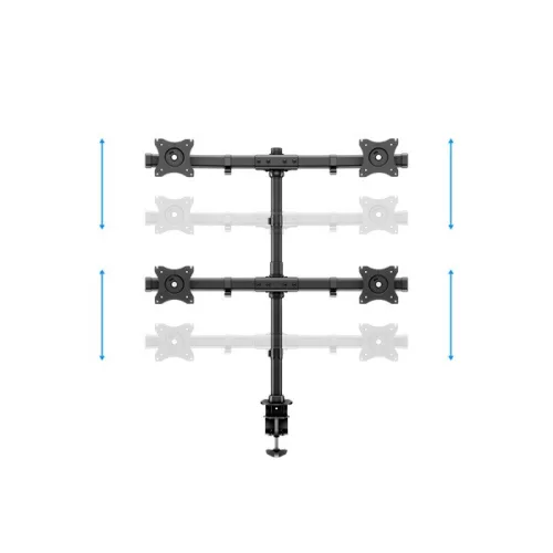 MULTIBRACKETS Asztali konzol (4 képernyős rögzítőkar), M Deskmount Basic Quad