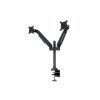 MULTIBRACKETS 2 karos asztali konzol, M VESA Gas Lift Arm Dual Black HD (15-32", max.VESA: 100x100 mm, 21 kg)