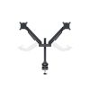 MULTIBRACKETS 2 karos asztali konzol, M VESA Gas Lift Arm Dual Black HD (15-32", max.VESA: 100x100 mm, 21 kg)