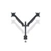 MULTIBRACKETS 2 karos asztali konzol, M VESA Gas Lift Arm Dual Black HD (15-32", max.VESA: 100x100 mm, 21 kg)