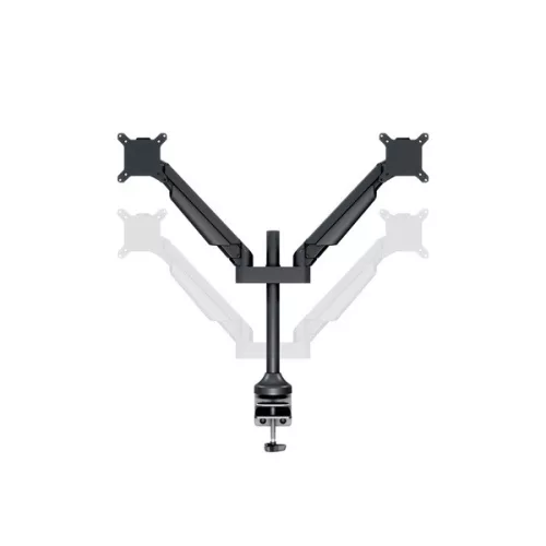 MULTIBRACKETS 2 karos asztali konzol, M VESA Gas Lift Arm Dual Black HD (15-32", max.VESA: 100x100 mm, 21 kg)