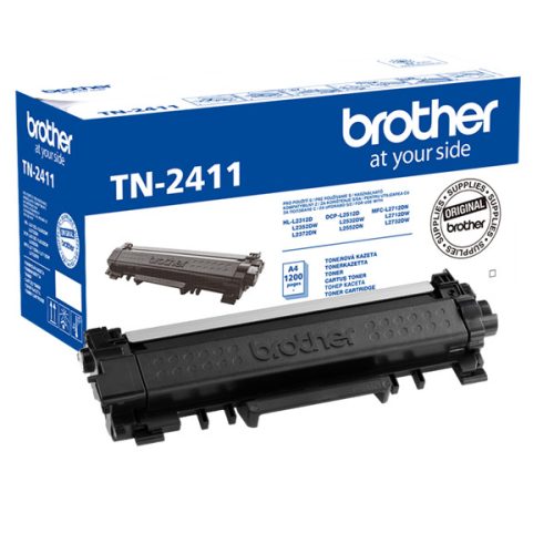 BROTHER Toner TN-2411, Standard - 1200 oldal (ISO/IEC 19752), Fekete