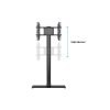 MULTIBRACKETS Padlóállvány, M Display Stand 180 Single Black w. Floorbase (24-65", max.VESA: 700x400 mm, 50 kg)