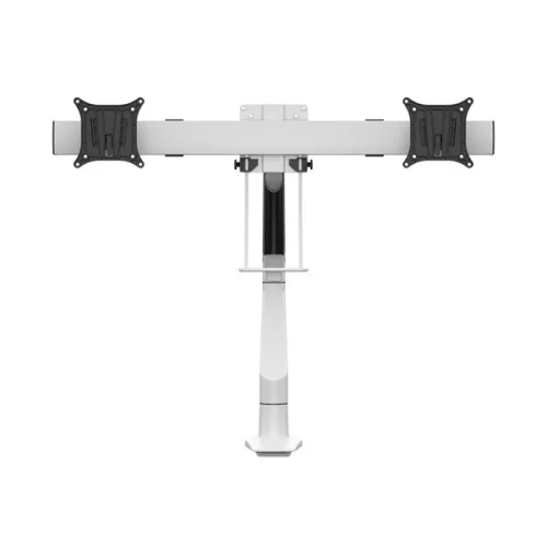 MULTIBRACKETS Gas Lift asztali konzol (2 képernyős rögzítőkar), M VESA Gas Lift Arm Single White w. Duo Crossbar (15-28"