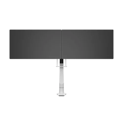 MULTIBRACKETS Gas Lift asztali konzol (2 képernyős rögzítőkar), M VESA Gas Lift Arm Single White w. Duo Crossbar (15-28"
