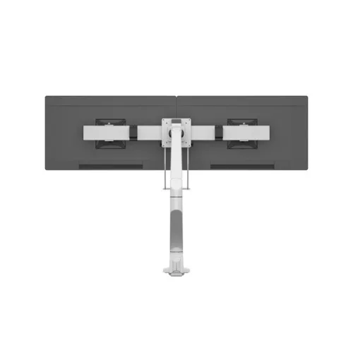 MULTIBRACKETS Gas Lift asztali konzol (2 képernyős rögzítőkar), M VESA Gas Lift Arm Single White w. Duo Crossbar (15-28"