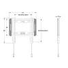 MULTIBRACKETS Fix fali konzol, M Universal Wallmount Fixed Small Black (24-55", max.VESA: 200x200 mm, 50 kg)