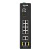 D-LINK Switch Ipari 10x1000Mbps + 2xSFP + 1x konzol port Menedzselhető Fémházas, DIS-200G-12S