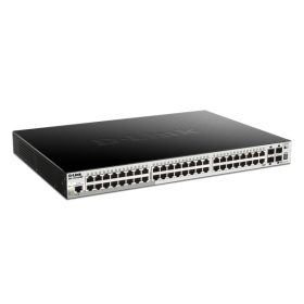   D-LINK Switch 48x1000Mbps (48xPOE) + 4xGigabit SFP+ Menedzselhető Rackes, DGS-1510-52XMP/E