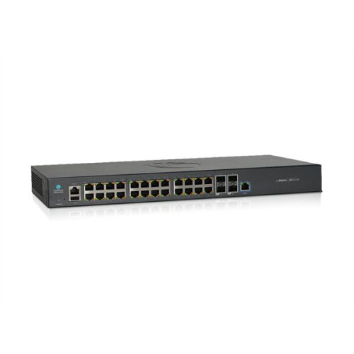 CAMBIUM Networks Switch, cnMatrix EX2028, 24x1000Mbps + 4x10000Mbps SFP+, Menedzselhető, Rackes