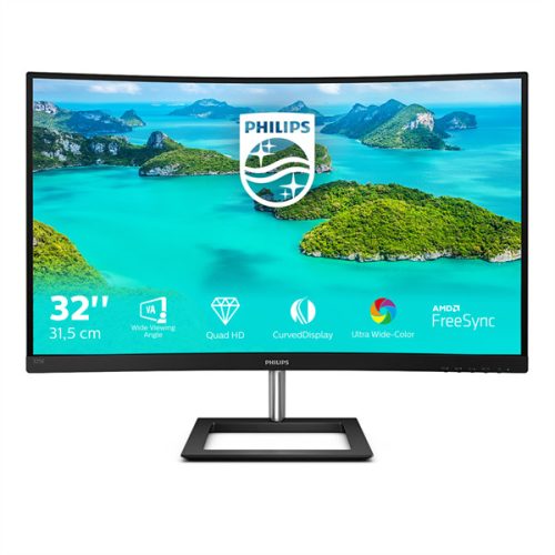 PHILIPS Ívelt VA monitor 31.5" 325E1C, 2560x1440, 16:9, 250cd/m2, 4ms, VGA/HDMI/DisplayPort