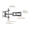 MULTIBRACKETS Fali konzol, M Universal Long Reach Arm 910mm HD, Dual (for LCD/LED panel, 50"-80", max.VESA: 800x400 mm)