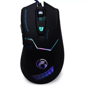   IMICE Vezetékes egér optikai, gaming X8, 3200dpi, USB, Fekete