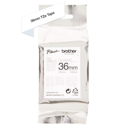 BROTHER Fejtisztító szalag TZECL6, 36mm széles, 100 használat, 1,4"