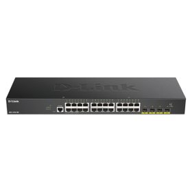   D-LINK Switch 24x1Gbps + 4xGigabit SFP+ Menedzselhető Rackes, DGS-1250-28X/E