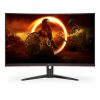 AOC Ívelt Gaming 240Hz VA monitor 31.5" C32G2ZE/BK, 1920x1080, 16:9, 300cd/m2, 1ms, 2xHDMI/DisplayPort