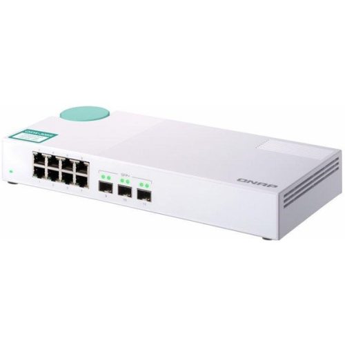 QNAP Switch 8x1000Mbps + 3x10000 SFP+, Nem menedzselhető, Asztali  - QSW-308S