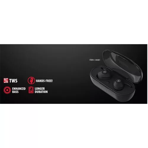 MAXELL vezeték nélküli fülhallgató, MINI DUO earbuds, TWS, bluetooth 5.0, fekete