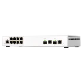   QNAP Switch QSW-M2108-2C 10-port, 8x2.5GbE, 2x10GbE SFP+/RJ45 Combo Ports,  Web Managed