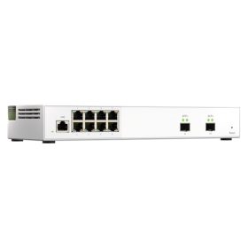   QNAP Switch 8x2500Mbps + 2x10000Mbps SFP+, Menedzselhető, Asztali - QSW-M2108-2S