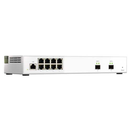 QNAP Switch 8x2500Mbps + 2x10000Mbps SFP+, Menedzselhető, Asztali - QSW-M2108-2S