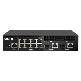   QNAP Switch 8x2500Mbps + 2x10000Mbs SFP+/RJ45 Combo, Menedzselhető, Rackes - QSW-M2108R-2C
