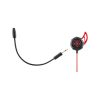 DELTACO GAMING Füllhallgató mikrofonnal GAM-076, In-Ear Gaming Headset, 30Hz-16kHz, removable mic, 1.2m cable, black/red